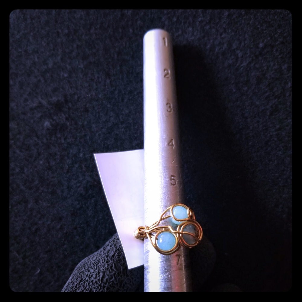 Brass Stone Ring